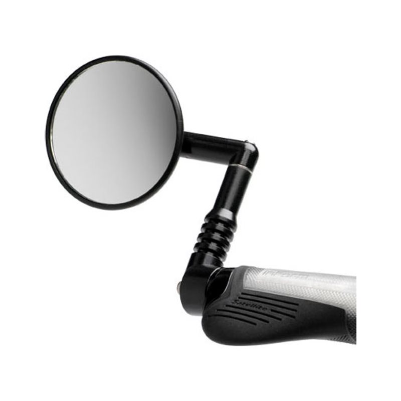 CatEye BM-45 Rétroviseur Vélo Bar End – Noir, Aluminium & Verre, Fixation Guidon Plat Ou Cintre, Vision Sans Distorsion