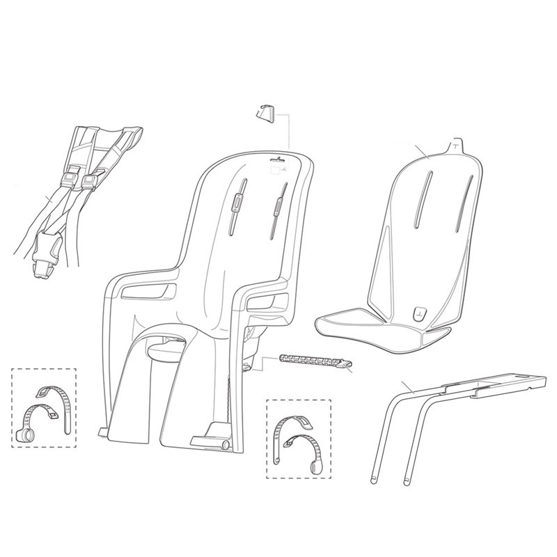 Child carriers small parts