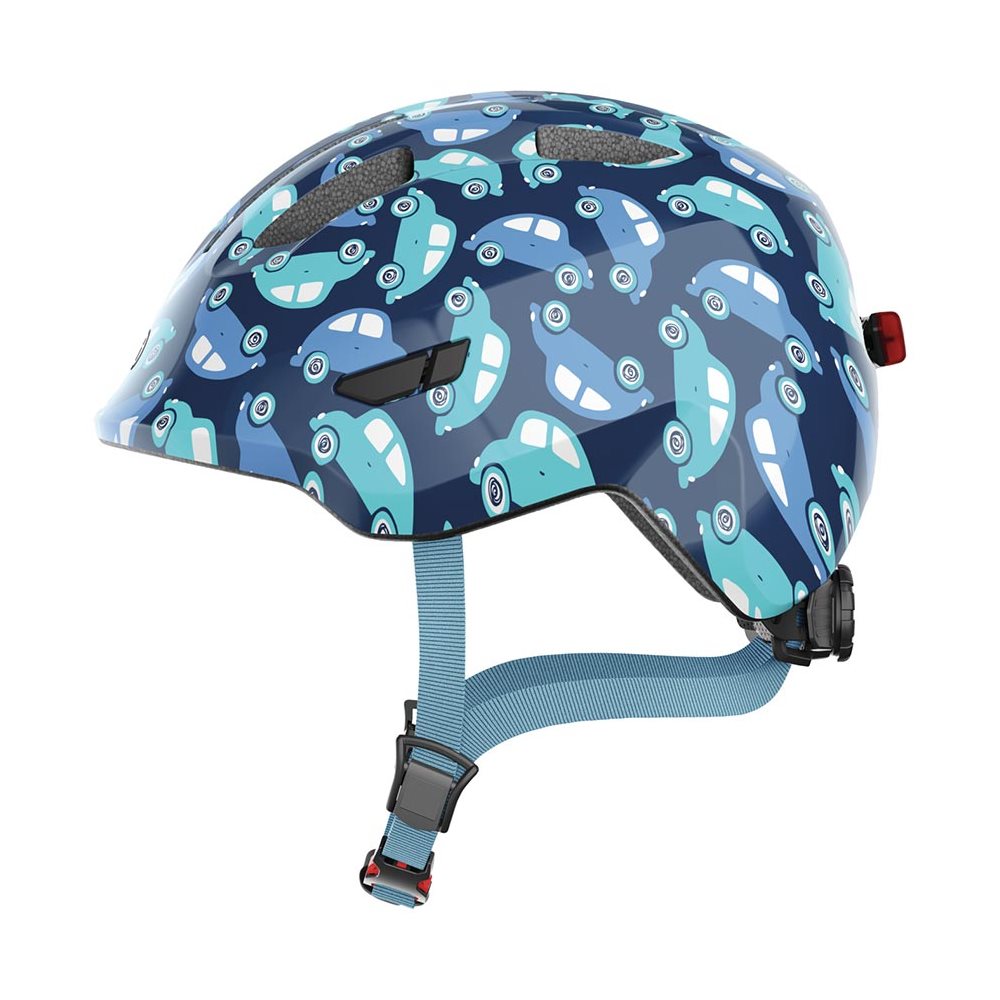 ABUS SMILEY 3.0 LED HELMET S BLUE CAR